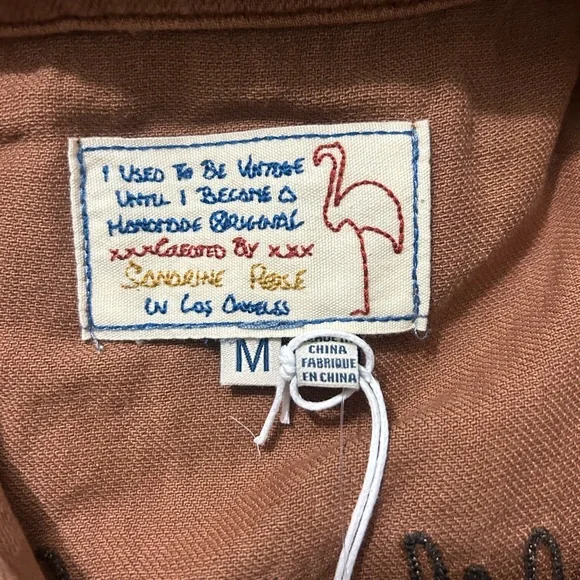 Free People x Sandrine Rose Women Burnt Brown Jumpsuit Weird is Rad NWT Medium - Picture 6 of 14